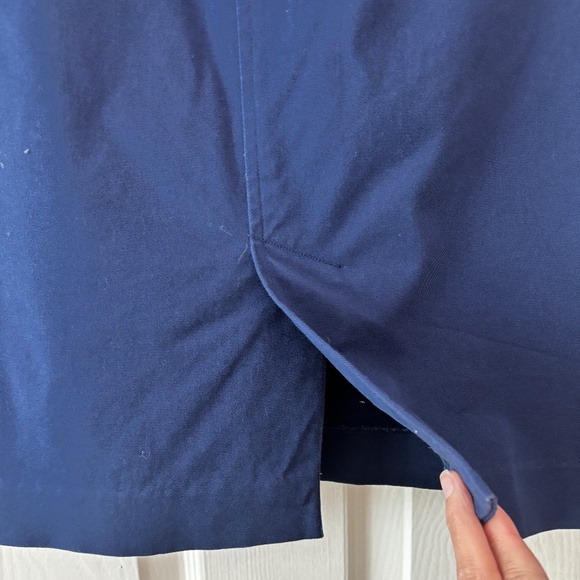 RALPH LAUREN Cotton Pencil Skirt - Blue Size 8 - Picture 6 of 7